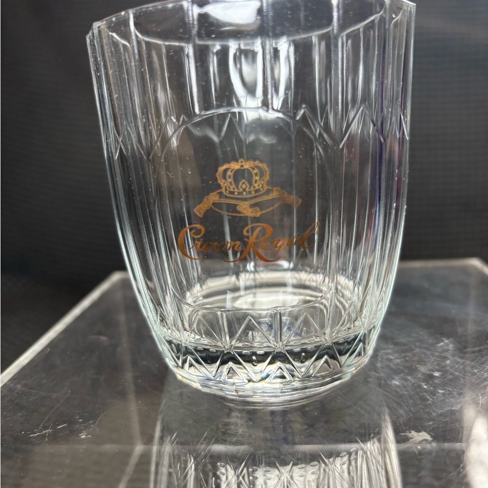 Crown Royal Clear Glass Tumbler Made in Italy